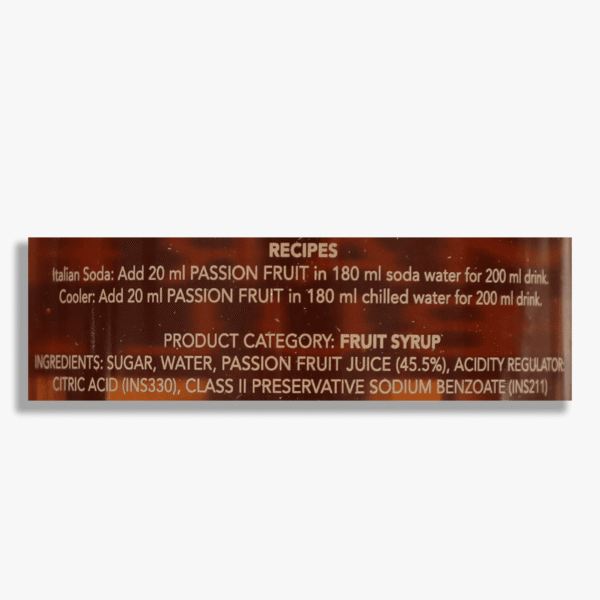 Passion Fruit Syrup - Image 2