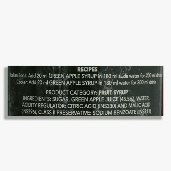 Green Apple Syrup - Image 2
