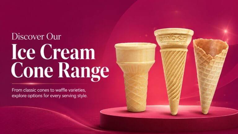 Ice Cream Cones in the UAE – Half, Premium Long & Waffle Cones for Food Service